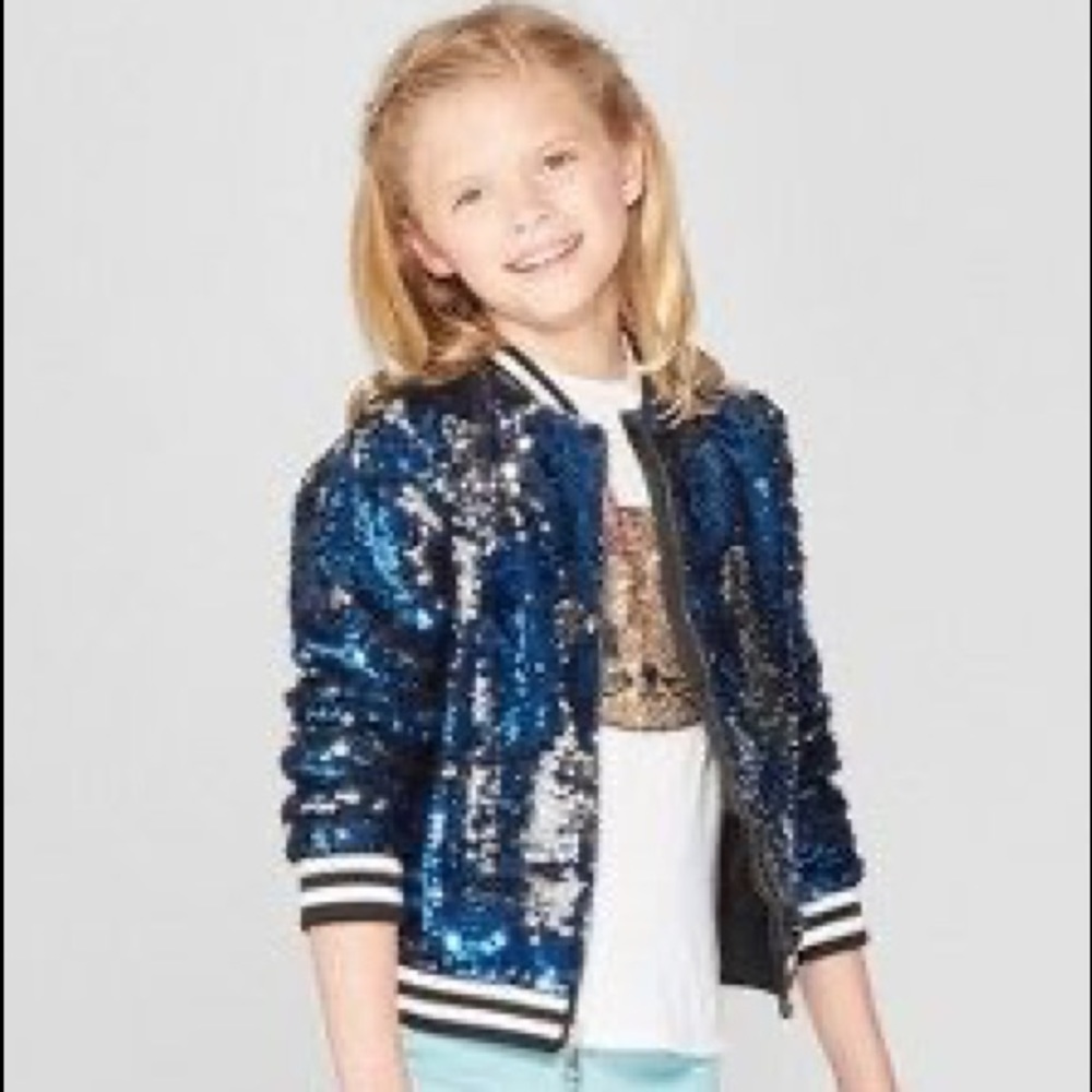 JoJo's Siwa Flip Sequin Bomber jacket